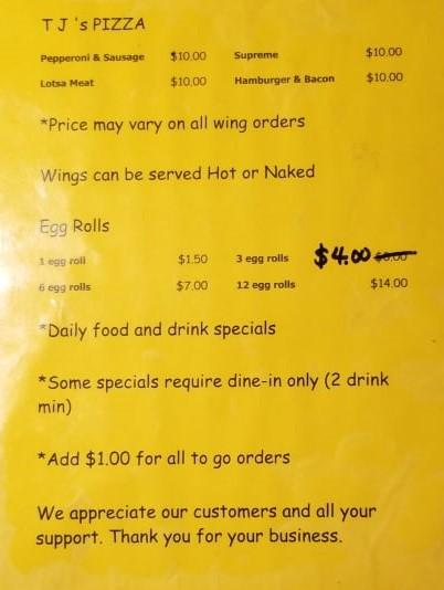 Inn Between Tavern Menu image 3